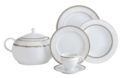 Güral Porselen - Yemek Takımı Güral Porselen <br> 84 Parça 12 Kişilik <br> Tolstoy Yuvarlak<br>TLS84YT9305084