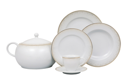 Yemek Takımı Güral Porselen <br> 84 Parça 12 Kişilik <br> Tolstoy Yuvarlak <br> TLS84YT9305614