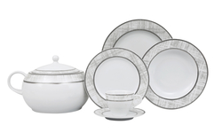 Güral Porselen - Yemek Takımı Güral Porselen <br> 84 Parça 12 Kişilik <br> Tolstoy Yuvarlak<br>TLS84YT9305692