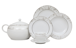Güral Porselen - Yemek Takımı Güral Porselen <br> 84 Parça 12 Kişilik <br> Tolstoy Yuvarlak<br> TLS84YT9305717