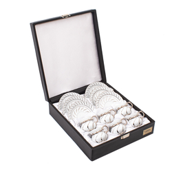 Güral Porselen - 6 lı Özel Seri Kahve Fincan Takımı <br> 8Q0A3500