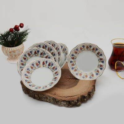 6'lı Porselen Çay Tabağı PKCT09