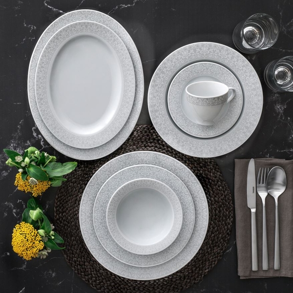 Güral Porselen - Çeyiz Yemek Takımı 12 kişilik <br> TLS84YT9205106