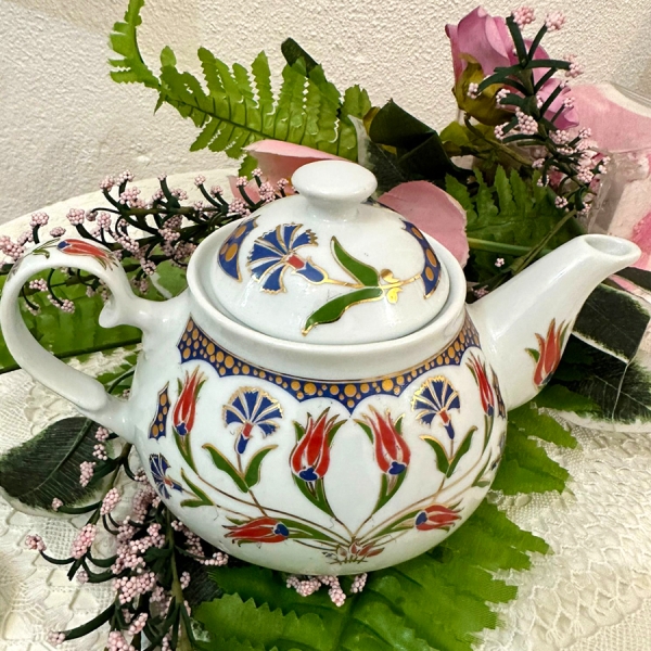 Çini Desenli Üst Demlik -1 - 2