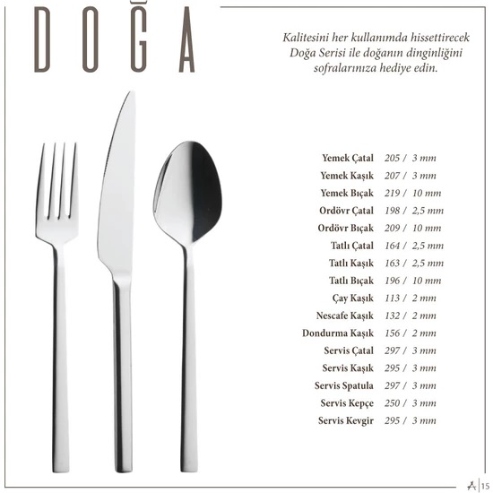 84 Parça 12 Kişilik Çatal Kaşık Bıçak Seti - 2