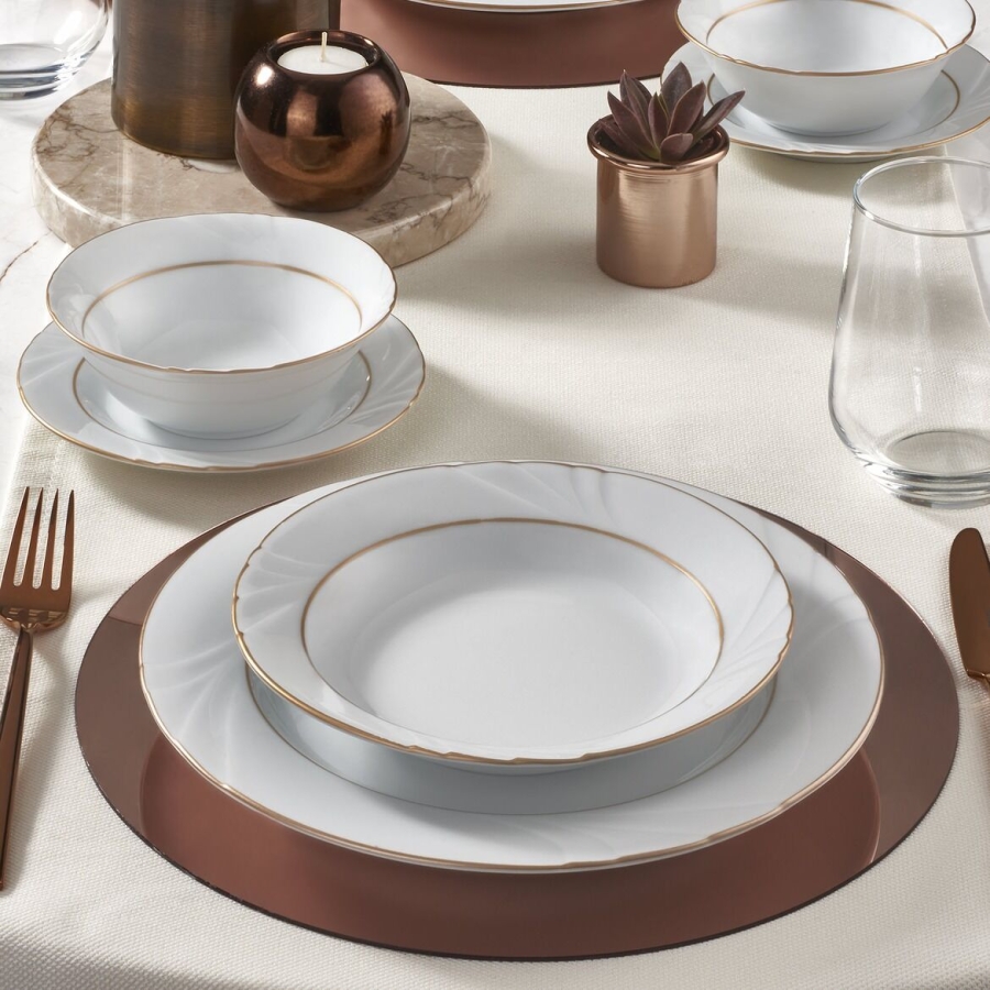 Güral Porselen <br> 24 Parça Soprano Yemek Seti <br> SPR24Y623