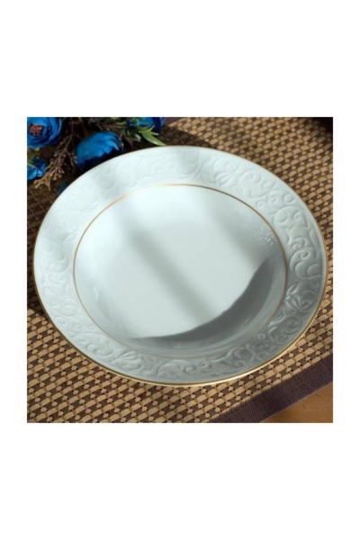 Güral Porselen Bahar Dalı Altın File 24 Parça Yemek Takımı Bhd24y423 - 2