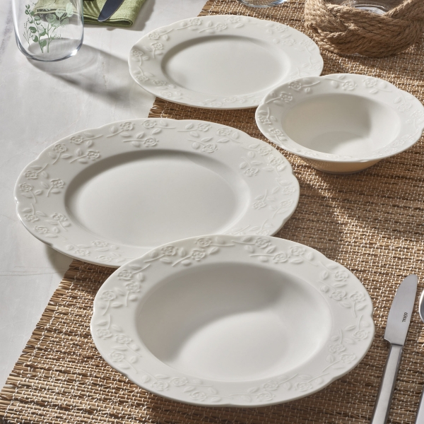 CARMINA 24 PARÇA 6 KİŞİLİK BONE YEMEK TAKIMI - 2