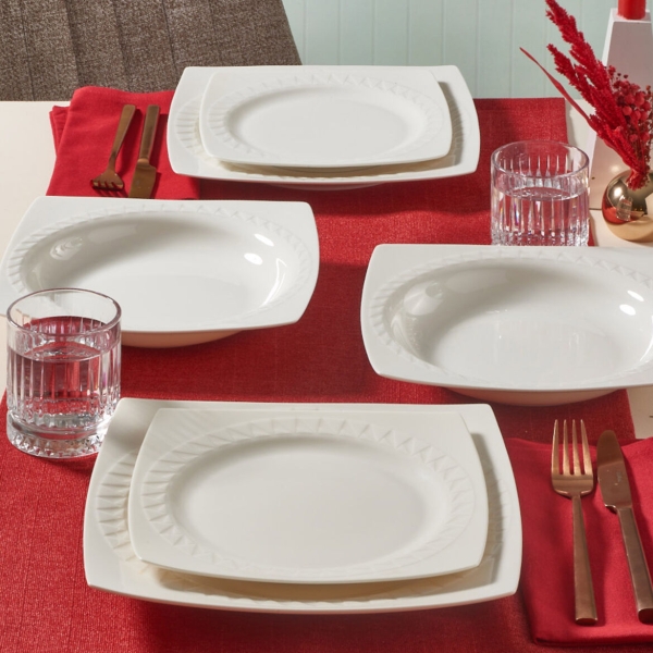 GÜRAL PORSELEN MAJORI 24 PARÇA 6 KİŞİLİK YEMEK TAKIMI PR.000000000GBSMJR24KY400 - 2