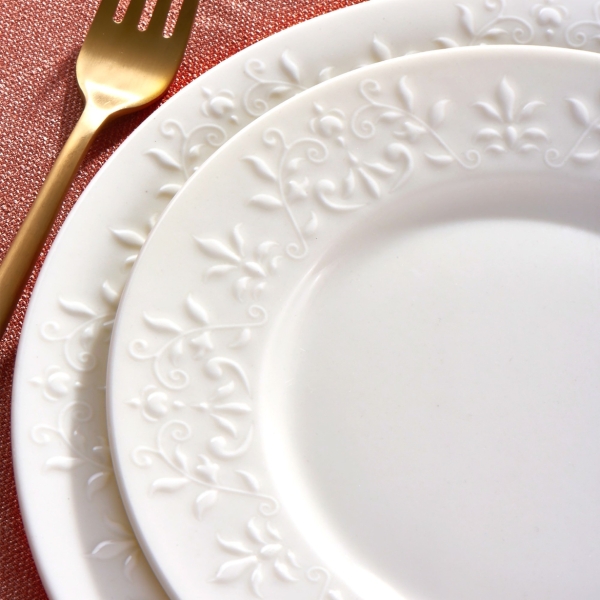 GÜRAL PORSLEN DİLRUBA 24 PARÇA 6 KİŞİLİK BONE YEMEK TAKIMI - 4