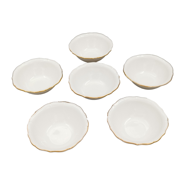 İpek Porselen Kahvaltılık Çerezlik 6lı Porselen Tabak - 20 - 2