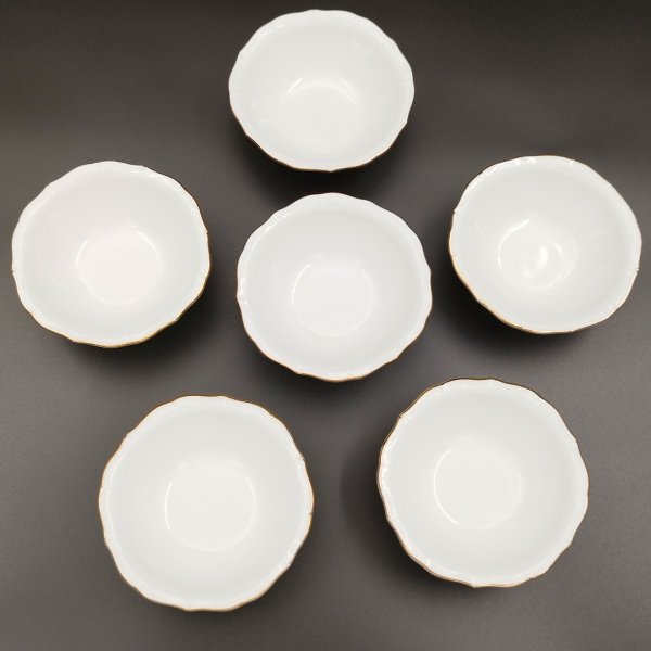 İpek Porselen Kahvaltılık Çerezlik 6lı Porselen Tabak - 20 - 4