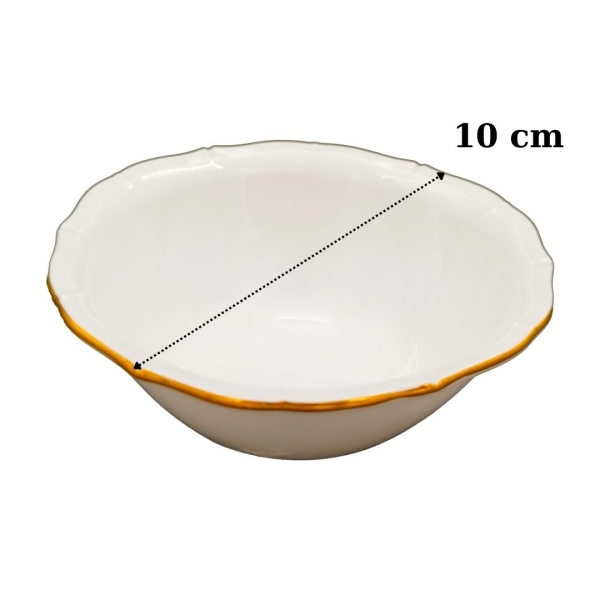 İpek Porselen Kahvaltılık Çerezlik 6lı Porselen Tabak - 20 - 5