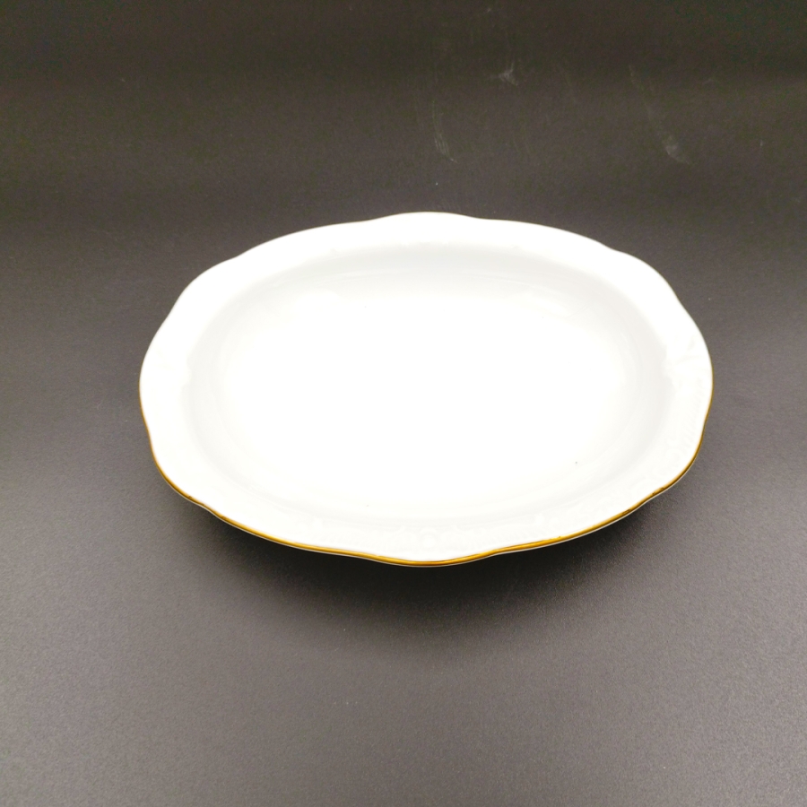 İpek Porselen Kahvaltılık Çerezlik Porselen 6 li Oval Kayık Tabak