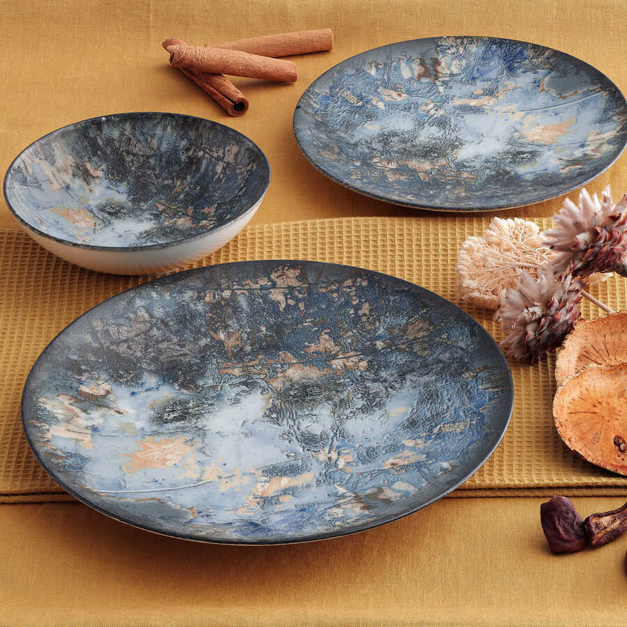 Gural Porselen 24 Parca 6 Kisilik Digibone Atine Yuvarlak Yemek Seti Gbsatn24y4101607