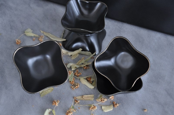 Porselen Kahvaltılık 6lı Siyah - 2