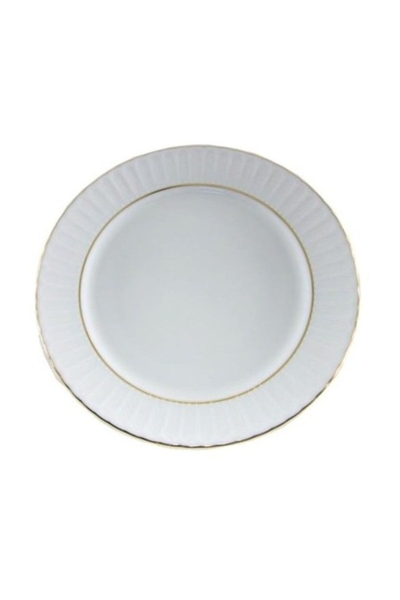 Yaldızlı Çukur Sulu Yemek Tabağı <br> Küçük Boy 6 lı 19 cm